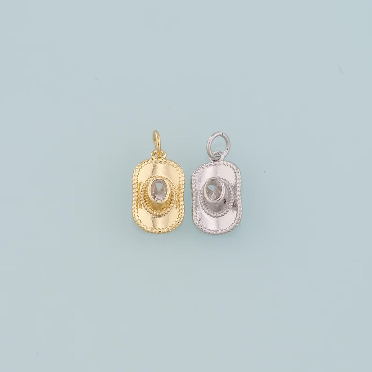 Diamond Cowboy Hat Charm
