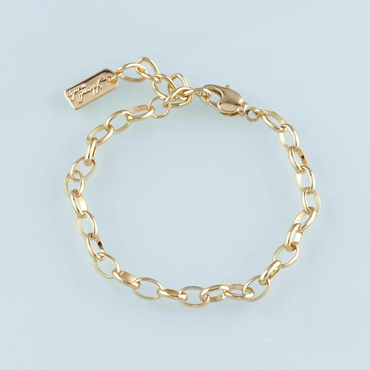 Gold Filled Chunky Oval Bracelet