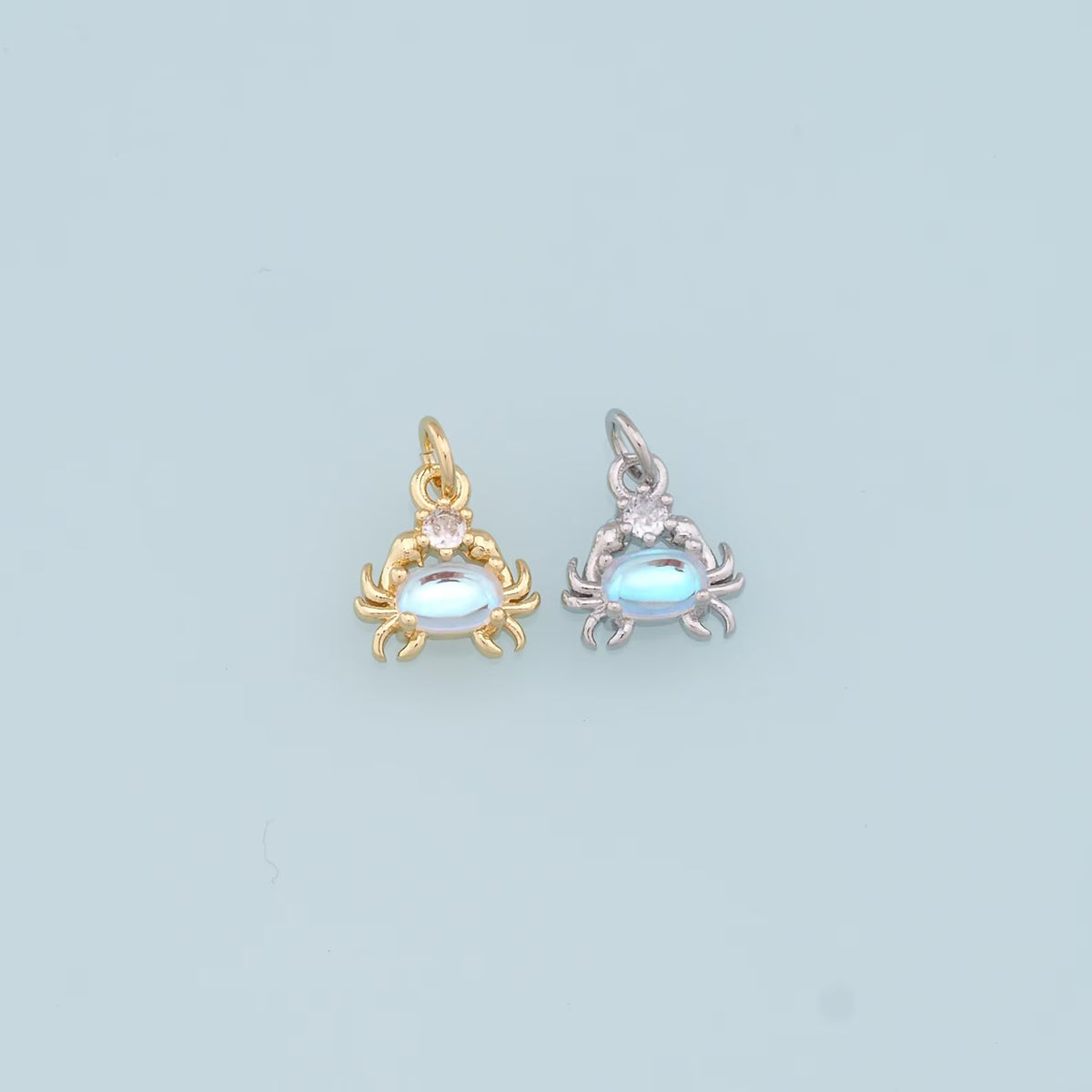 Crystal Crab Charm