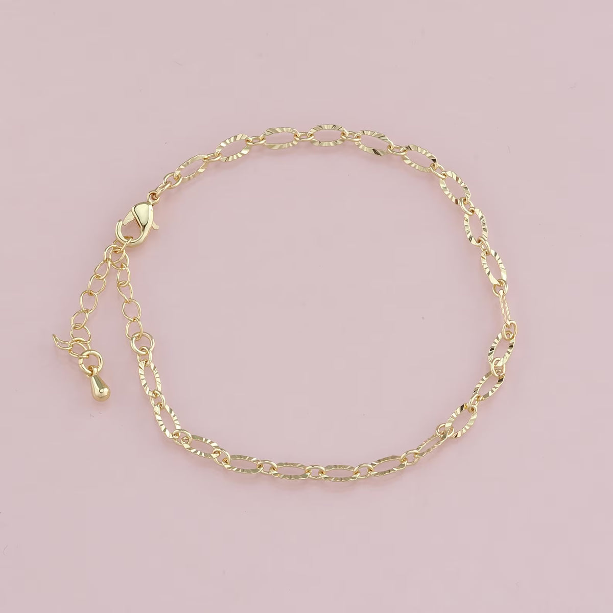 Gold Filled Crinkle Bracelet