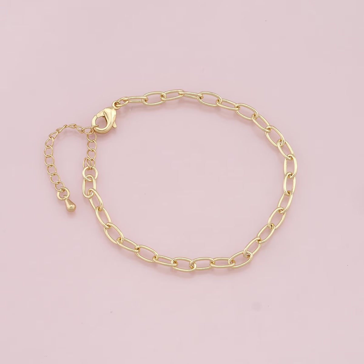 Gold Filled Oval Paperclip Bracelet