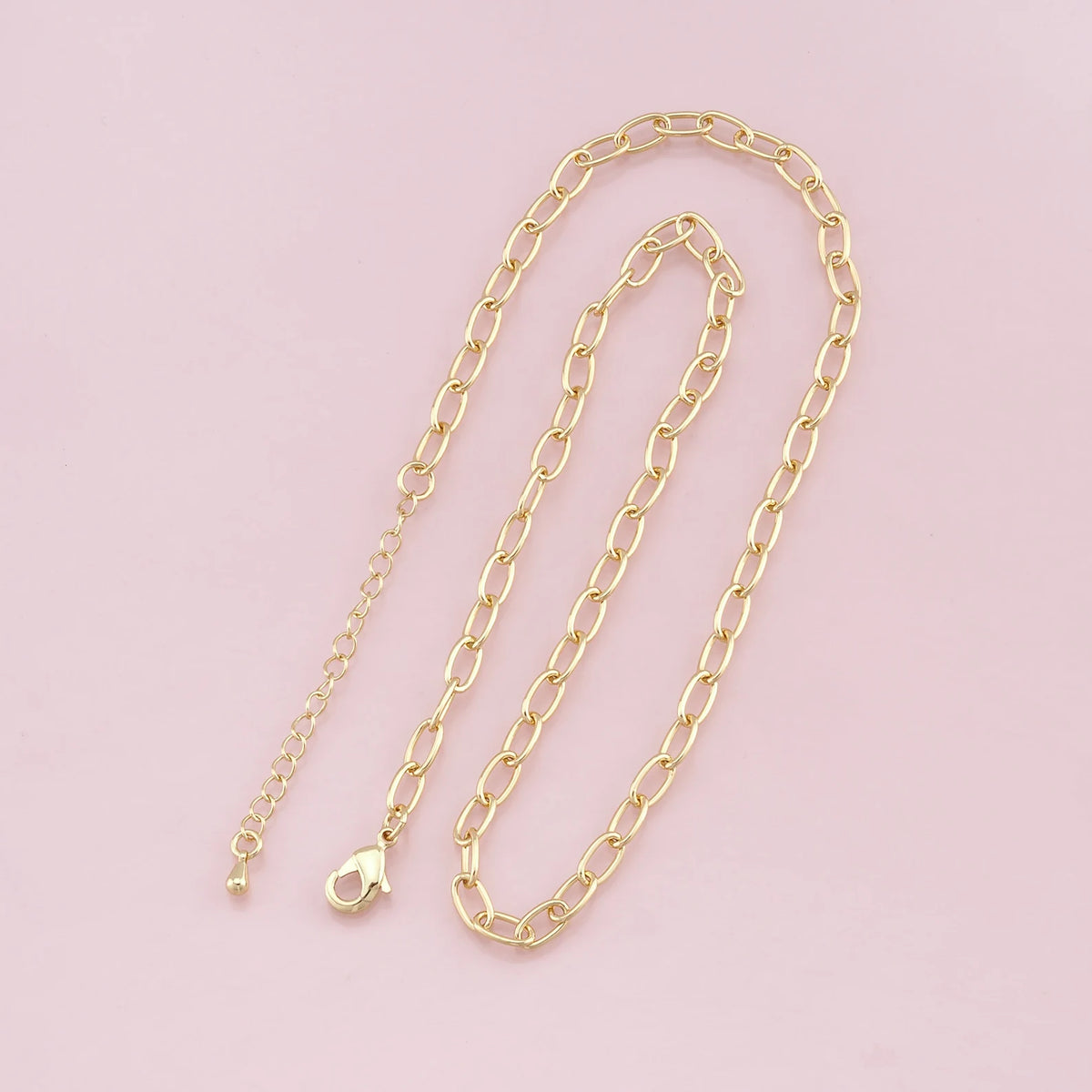 Gold Filled Chunky Oval Necklace