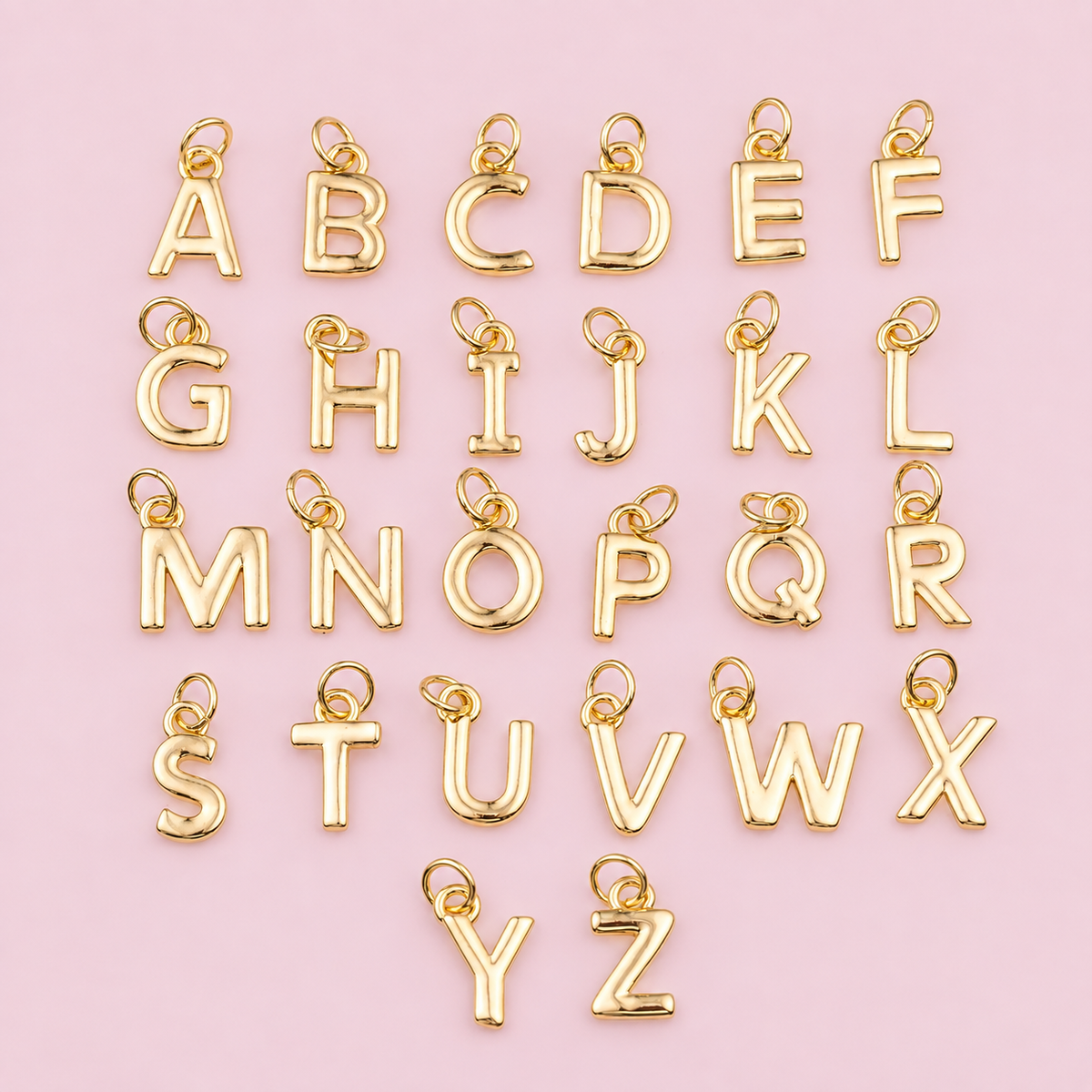 Gold Letter Charm