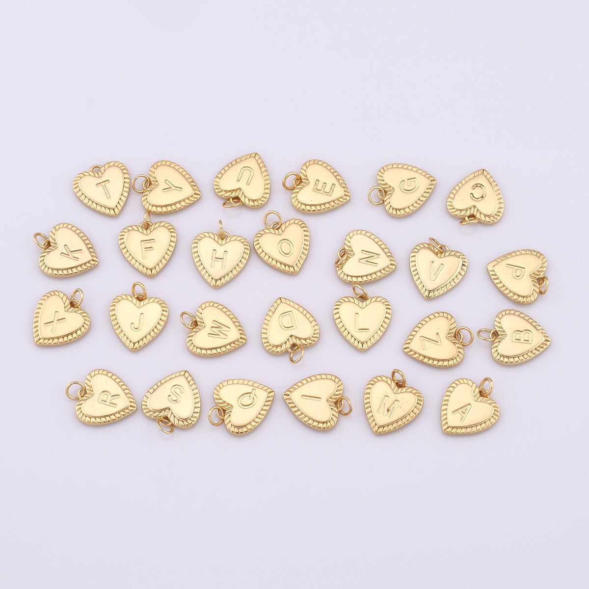 Heart Letter Charm