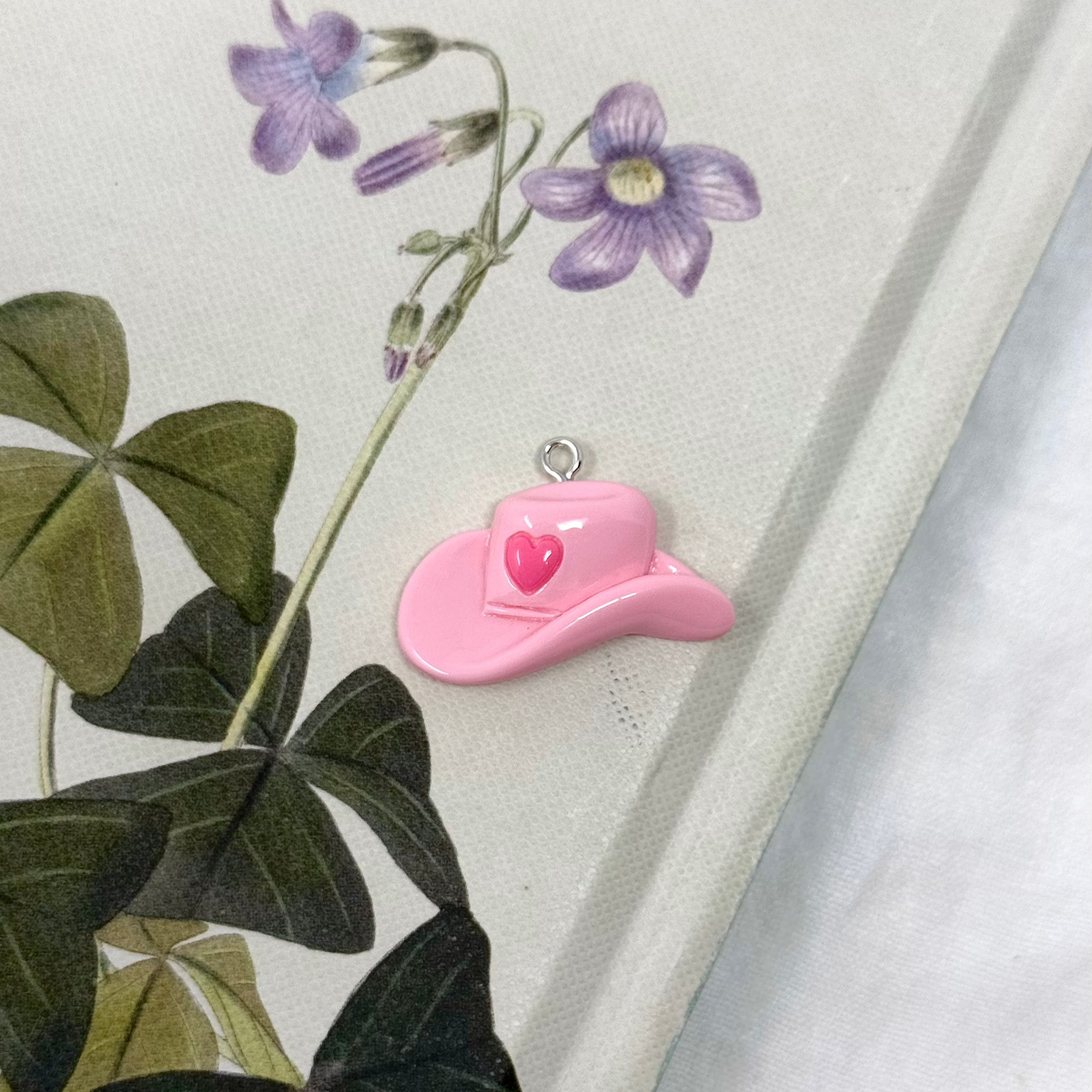 Cowgirl Heart Hat Charm