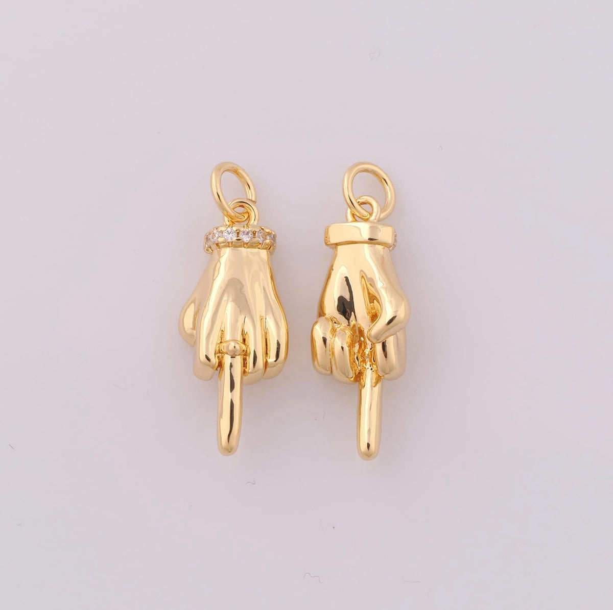 Middle Finger Charm