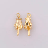 Middle Finger Charm