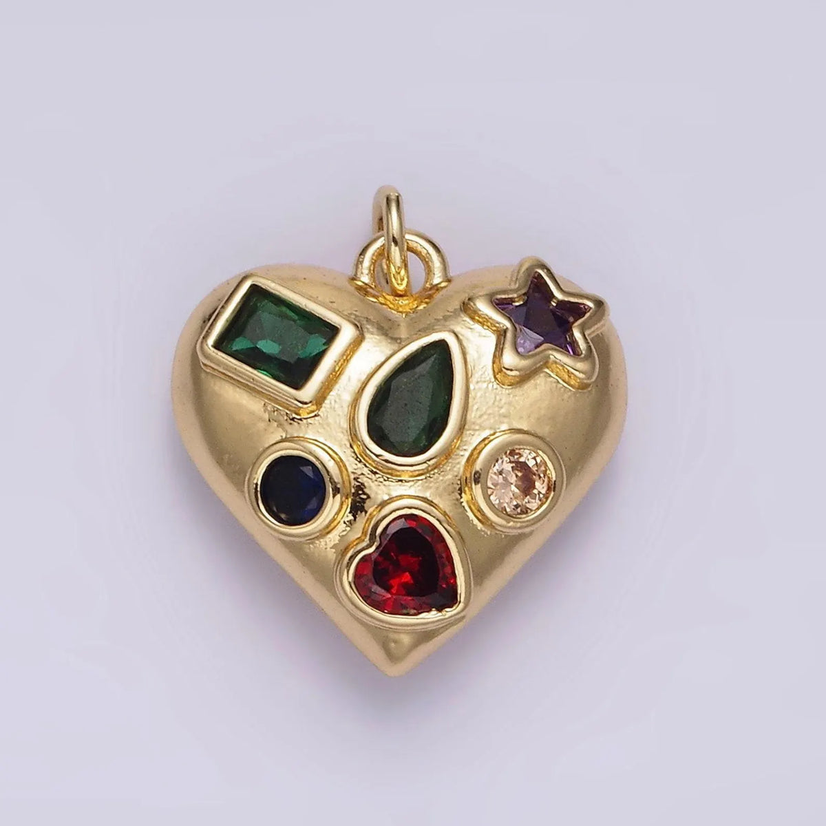 Jewel Heart Charm