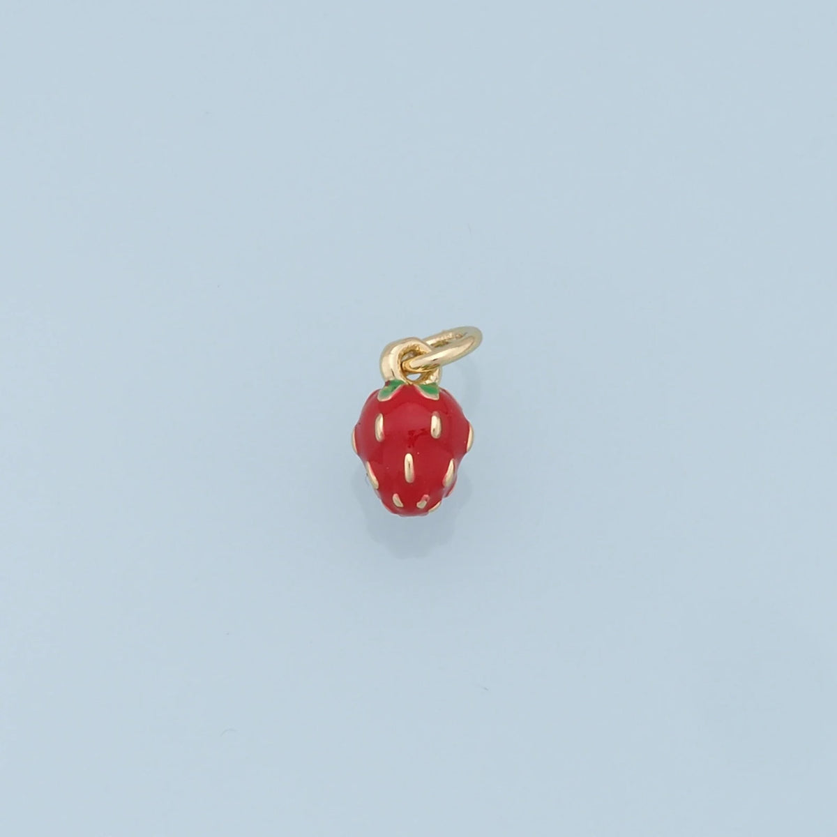 Tiny Strawberry Charm